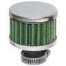 View Item 12mm Green Car Engine Air/Oil Breather Filter - Straight Edge